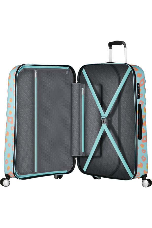Mala de Viagem Grande 77cm 4 Rodas Minnie Pontos Pastel - WaveBreaker Disney | American Tourister®