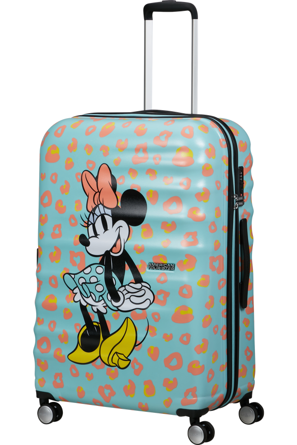 Mala de Viagem Grande 77cm 4 Rodas Minnie Pontos Pastel - WaveBreaker Disney | American Tourister®