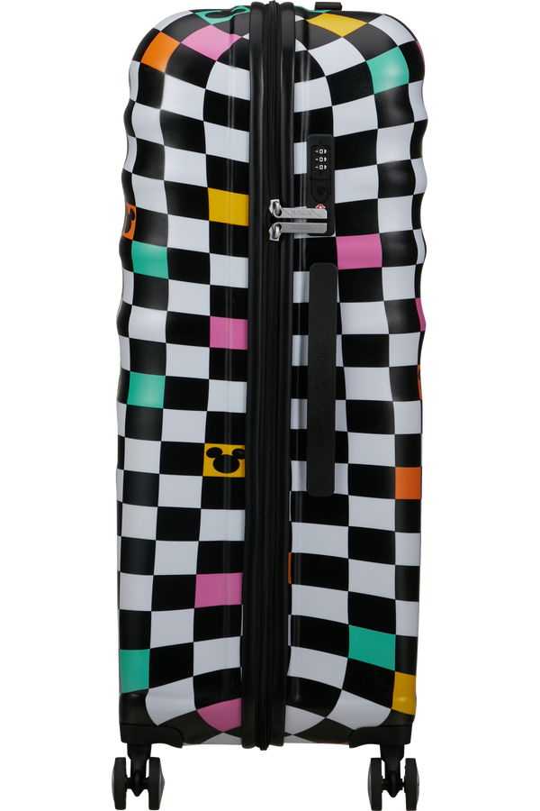 Mala de Viagem Grande 77cm 4 Rodas Mickey Xadrez - WaveBreaker Disney | American Tourister®