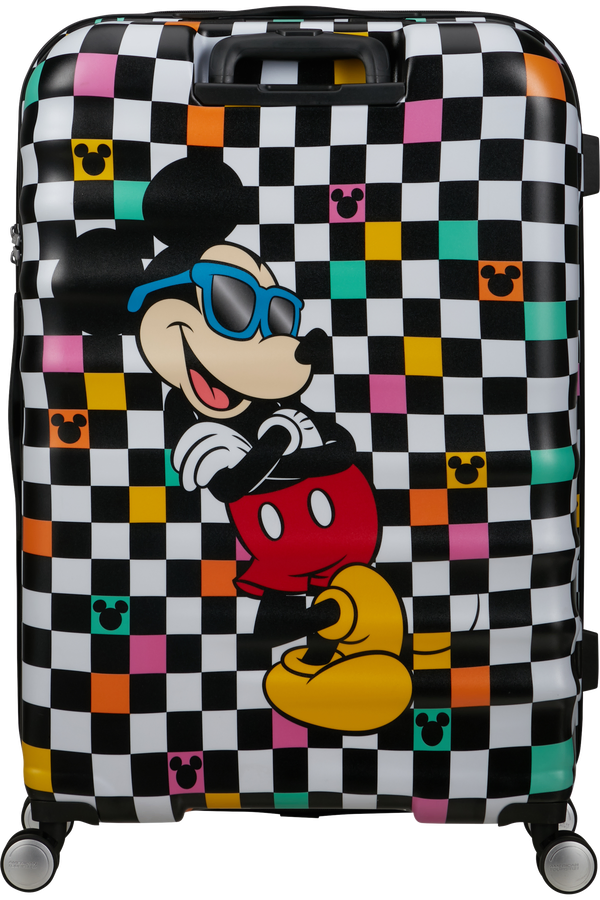 Mala de Viagem Grande 77cm 4 Rodas Mickey Xadrez - WaveBreaker Disney | American Tourister®