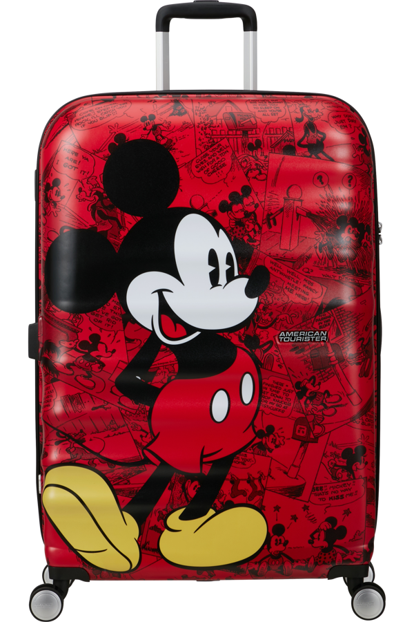 Mala de Viagem Grande 77cm 4 Rodas Mickey Banda Desenhada - WaveBreaker Disney | American Tourister