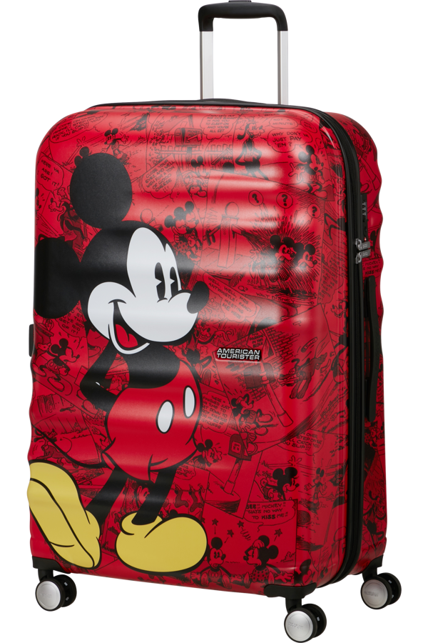 Mala de Viagem Grande 77cm 4 Rodas Mickey Banda Desenhada - WaveBreaker Disney | American Tourister