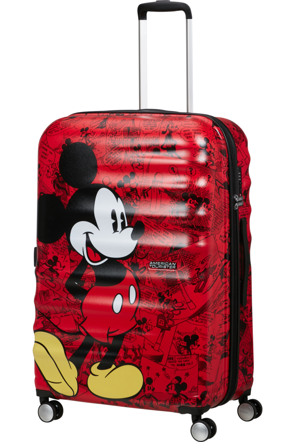 Mala de Viagem Grande 77cm 4 Rodas Mickey Banda Desenhada - WaveBreaker Disney | American Tourister