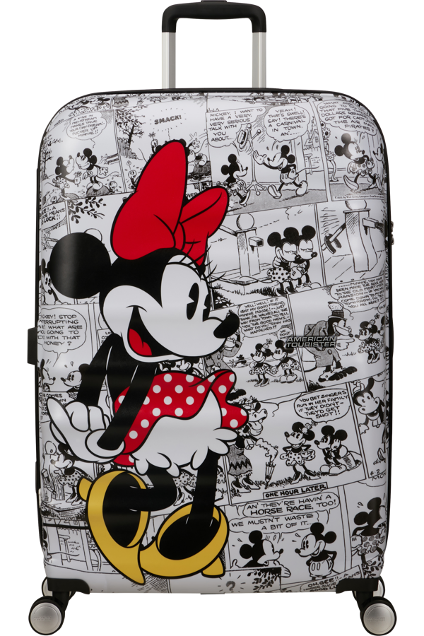 Mala de Viagem Grande 77cm 4 Rodas Minnie Banda Desenhada - WaveBreaker Disney | American Tourister