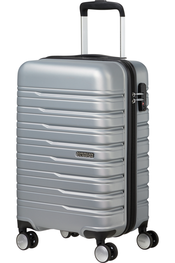 Mala de Cabine 55/23cm 4 Rodas Céu Prata - Flashline | American Tourister