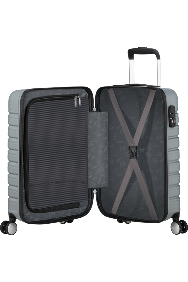 Mala de Cabine 55/23cm 4 Rodas Céu Prata - Flashline | American Tourister