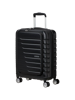 Mala de Cabine 55cm 4 Rodas Com Bolso para Portátil 15.6 Preto Sombra - Flashline | American Touris