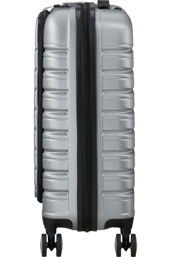 Mala de Cabine 55cm 4 Rodas Com Bolso para Portátil 15.6 Céu Prata - Flashline | American Tourister