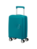 Mala de Viagem Pequena 47cm 4 Rodas Azul-Petróleo - Soundbox Mini | American Tourister