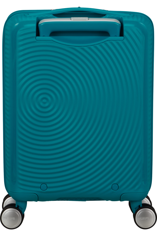 Mala de Viagem Pequena 47cm 4 Rodas Azul-Petróleo - Soundbox Mini | American Tourister