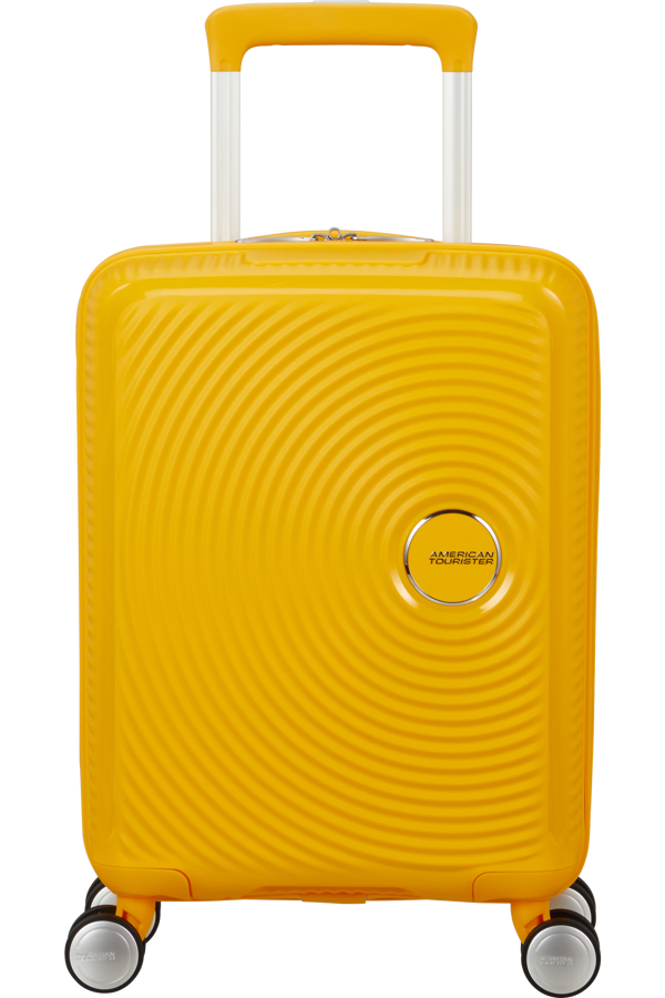 Mala de Viagem Pequena 47cm 4 Rodas Amarela - Soundbox Mini | American Tourister