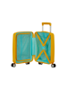 Mala de Viagem Pequena 47cm 4 Rodas Amarela - Soundbox Mini | American Tourister