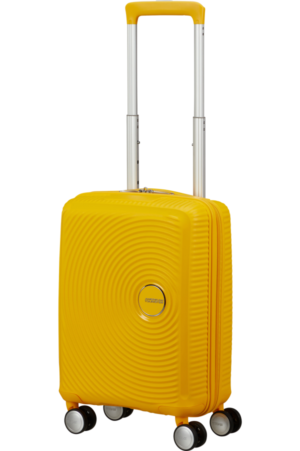 Mala de Viagem Pequena 47cm 4 Rodas Amarela - Soundbox Mini | American Tourister