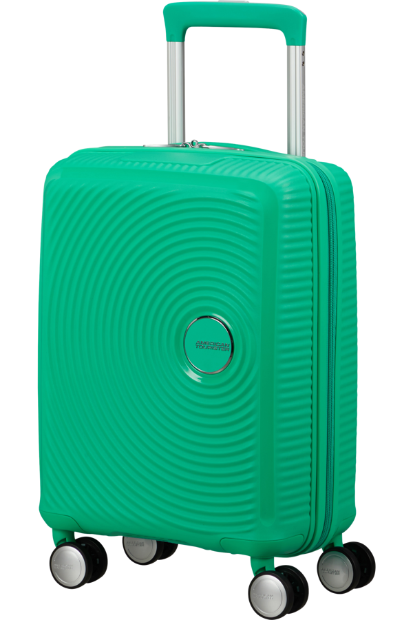Mala de Viagem Pequena 47cm 4 Rodas Verde Brilhante - Soundbox Mini | American Tourister