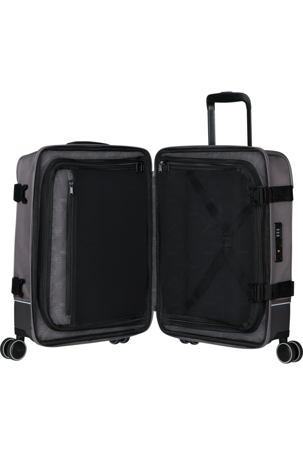 Mala de Viagem Cabine 55cm 4 Rodas Cinza Escuro - Urban Track | American Tourister