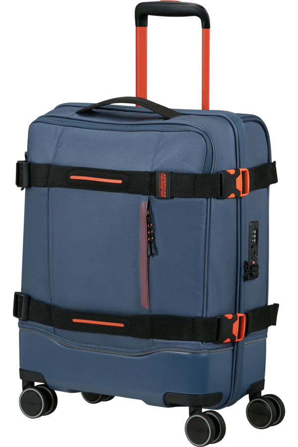 Mala de Viagem Cabine 55cm 4 Rodas Azul/Laranja - Urban Track | American Tourister