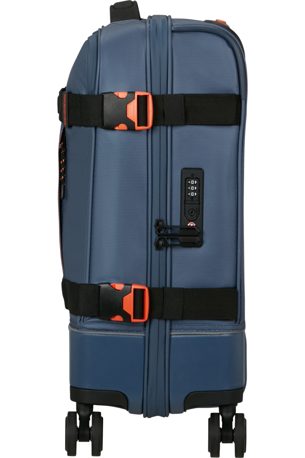 Mala de Viagem Cabine 55cm 4 Rodas Azul/Laranja - Urban Track | American Tourister