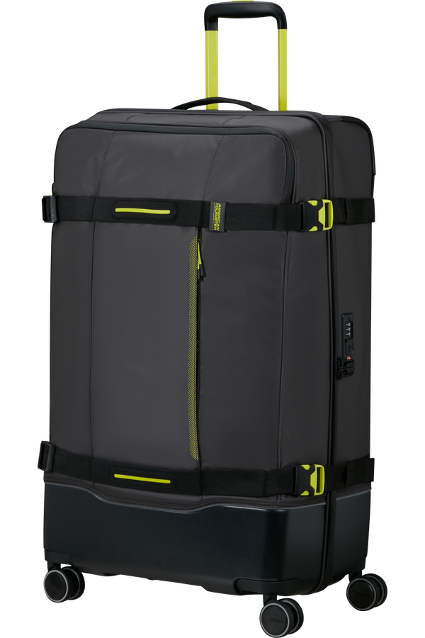 Mala de Viagem Grande 79cm 4 Rodas Preto/Lima - Urban Track | American Tourister®
