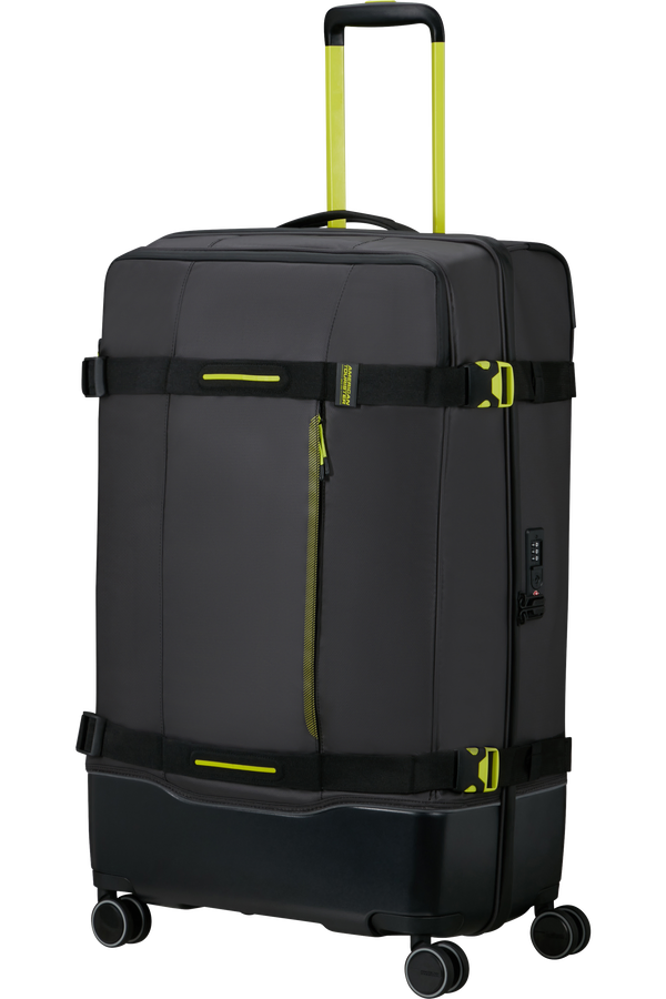 Mala de Viagem Grande 79cm 4 Rodas Preto/Lima - Urban Track | American Tourister®