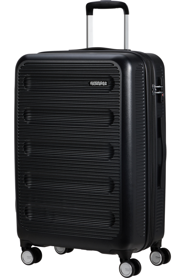 Mala de Viagem Média 67cm Expansível 4 Rodas Preto Tempestade - Astrobeam | American Tourister