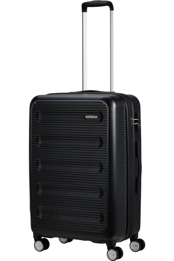 Mala de Viagem Média 67cm Expansível 4 Rodas Preto Tempestade - Astrobeam | American Tourister