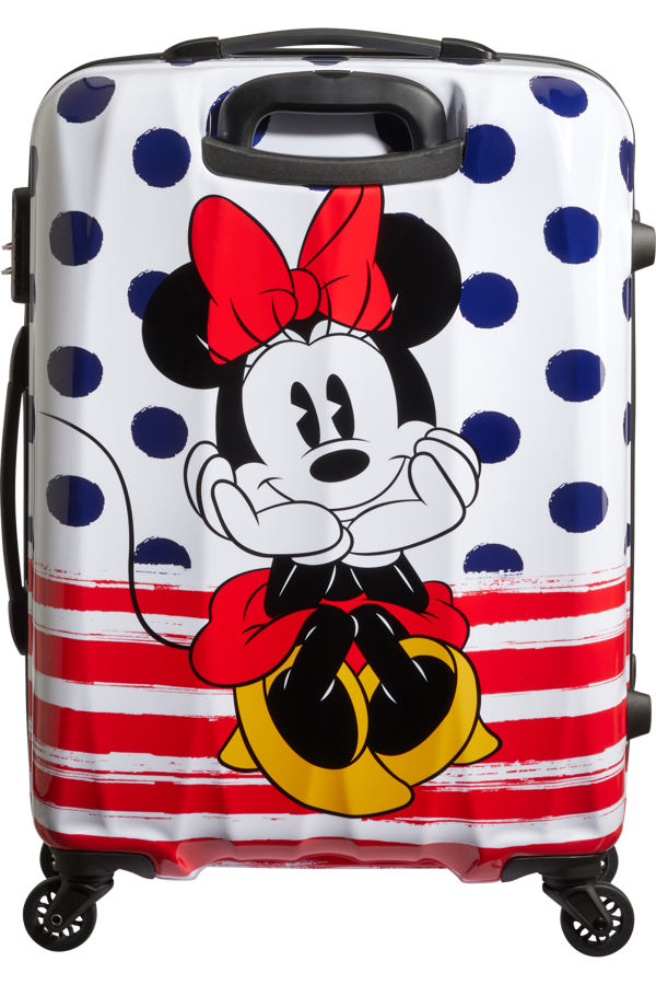 Mala de Viagem Média 65cm 4 Rodas Minnie Pontos Azuis - Disney Legends | American Tourister