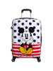 Mala de Viagem Média 65cm 4 Rodas Mickey Pontos Azuis - Disney Legends | American Tourister