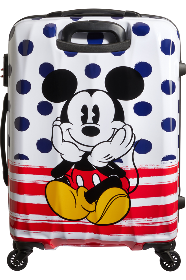 Mala de Viagem Média 65cm 4 Rodas Mickey Pontos Azuis - Disney Legends | American Tourister