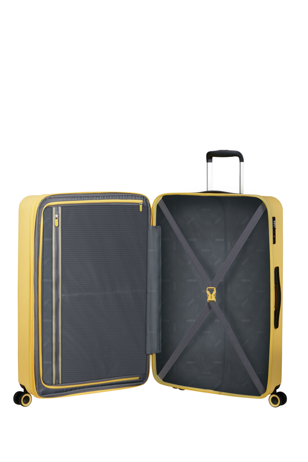 Mala de Viagem Grande 77cm Expansível 4 Rodas Amarelo Ensolarado - Dynabelt | American Tourister