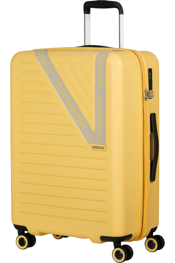 Mala de Viagem Média 66cm Expansível 4 Rodas Amarelo Ensolarado - Dynabelt | American Tourister