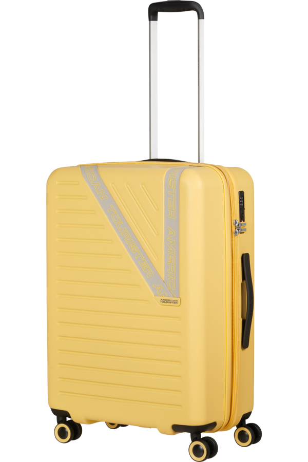 Mala de Viagem Média 66cm Expansível 4 Rodas Amarelo Ensolarado - Dynabelt | American Tourister