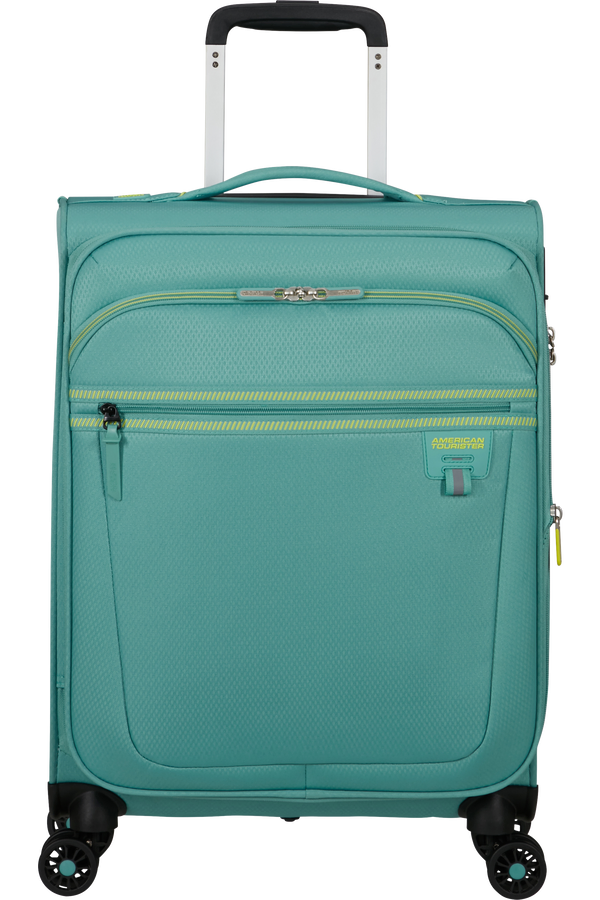 Mala de Cabine 55cm Expansível 4 Rodas Turquesa - AeroSpin | American Tourister®