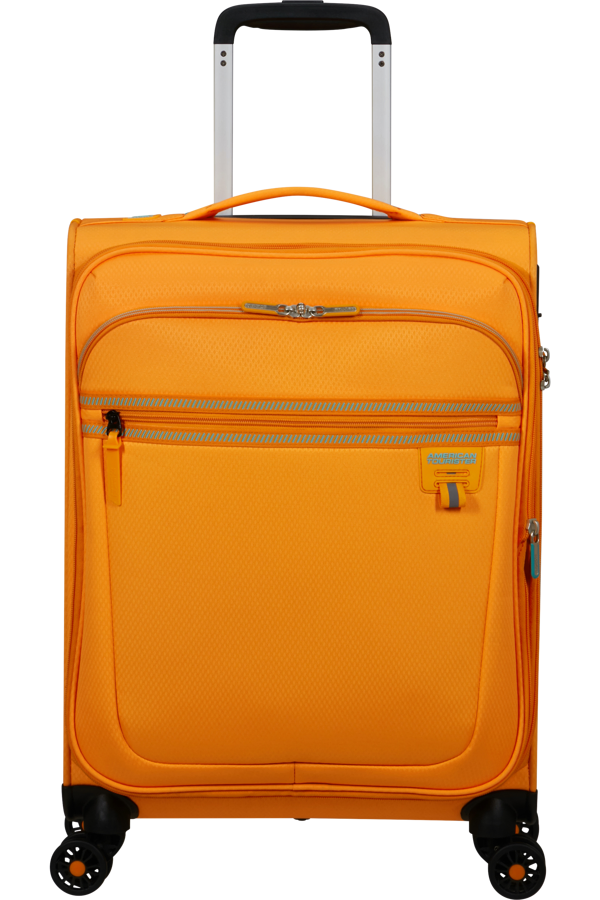 Mala de Cabine 55cm Expansível 4 Laranja Radiante - AeroSpin | American Tourister