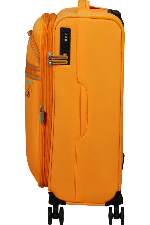 Mala de Cabine 55cm Expansível 4 Laranja Radiante - AeroSpin | American Tourister