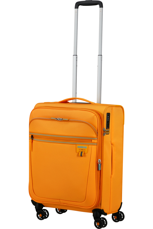 Mala de Cabine 55cm Expansível 4 Laranja Radiante - AeroSpin | American Tourister