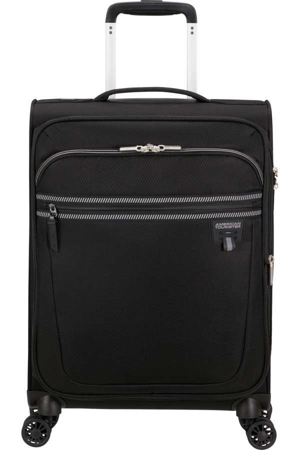 Mala de Cabine 55cm Expansível 4 Rodas Preto - AeroSpin | American Tourister