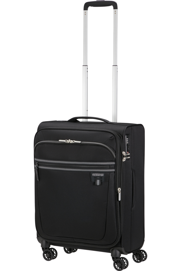 Mala de Cabine 55cm Expansível 4 Rodas Preto - AeroSpin | American Tourister
