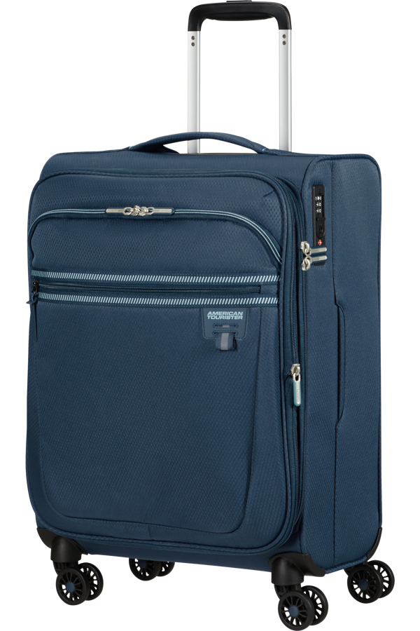 Mala de Cabine 55cm Expansível 4 Rodas Índigo - AeroSpin | American Tourister