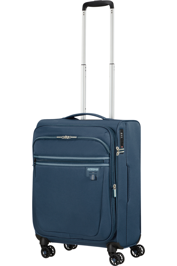 Mala de Cabine 55cm Expansível 4 Rodas Índigo - AeroSpin | American Tourister