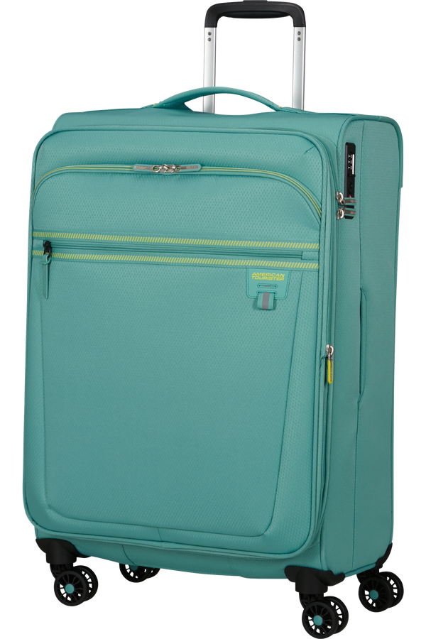Mala de Viagem Média 69cm Expansível 4 Rodas Turquesa - AeroSpin | American Tourister®