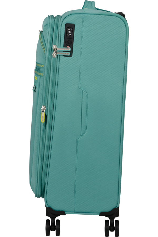 Mala de Viagem Média 69cm Expansível 4 Rodas Turquesa - AeroSpin | American Tourister®