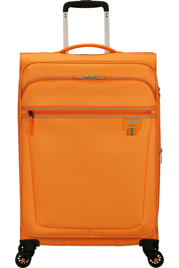 Mala de Viagem Média 69cm Expansível 4 Rodas Laranja Radiante - AeroSpin | American Tourister