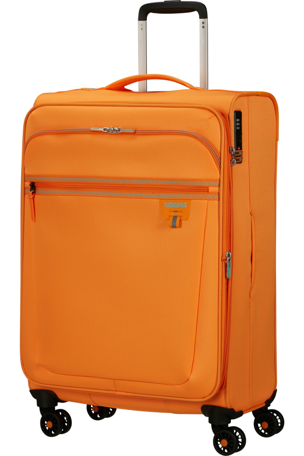 Mala de Viagem Média 69cm Expansível 4 Rodas Laranja Radiante - AeroSpin | American Tourister