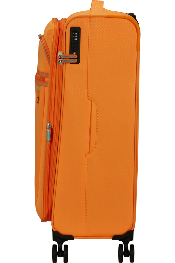 Mala de Viagem Média 69cm Expansível 4 Rodas Laranja Radiante - AeroSpin | American Tourister