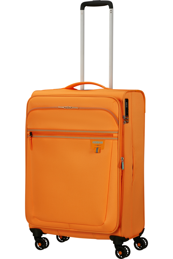 Mala de Viagem Média 69cm Expansível 4 Rodas Laranja Radiante - AeroSpin | American Tourister