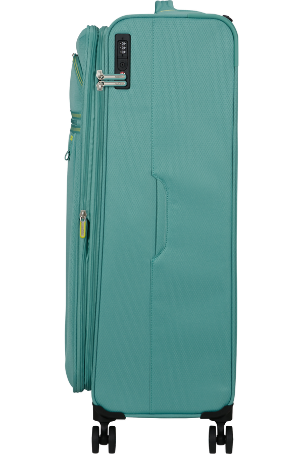 Mala de Viagem Grande 80cm Expansível 4 Rodas Turquesa - AeroSpin | American Tourister®