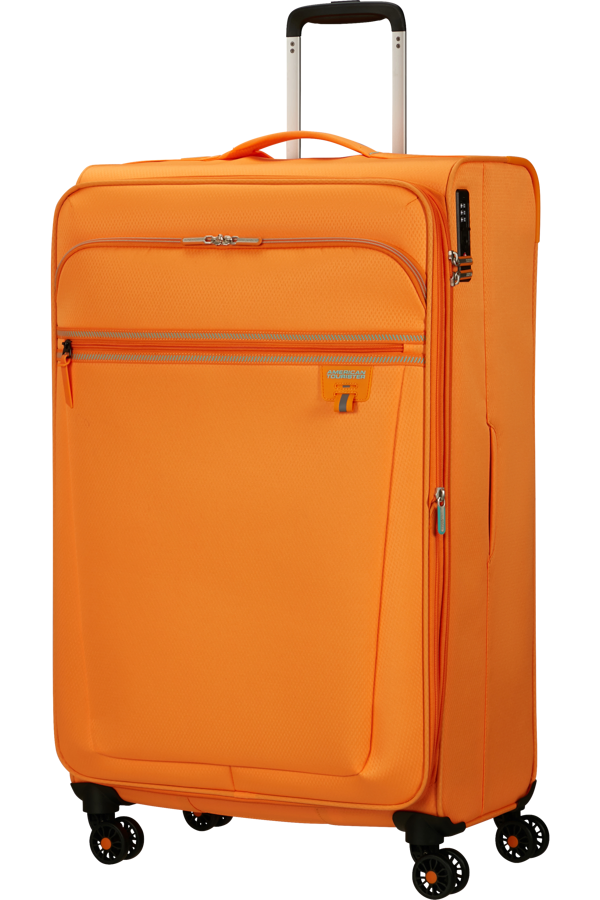 Mala de Viagem Grande 80cm Expansível 4 Rodas Laranja Radiante - AeroSpin | American Tourister