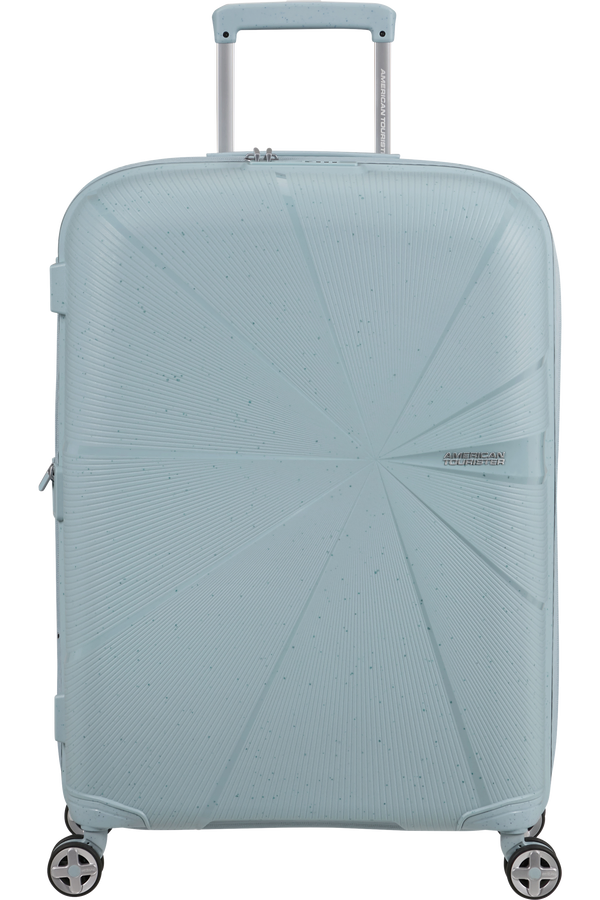 Mala de Viagem Média 67cm Expansível 4 Rodas Azul-Claro Salpicos - StarVibe | American Tourister