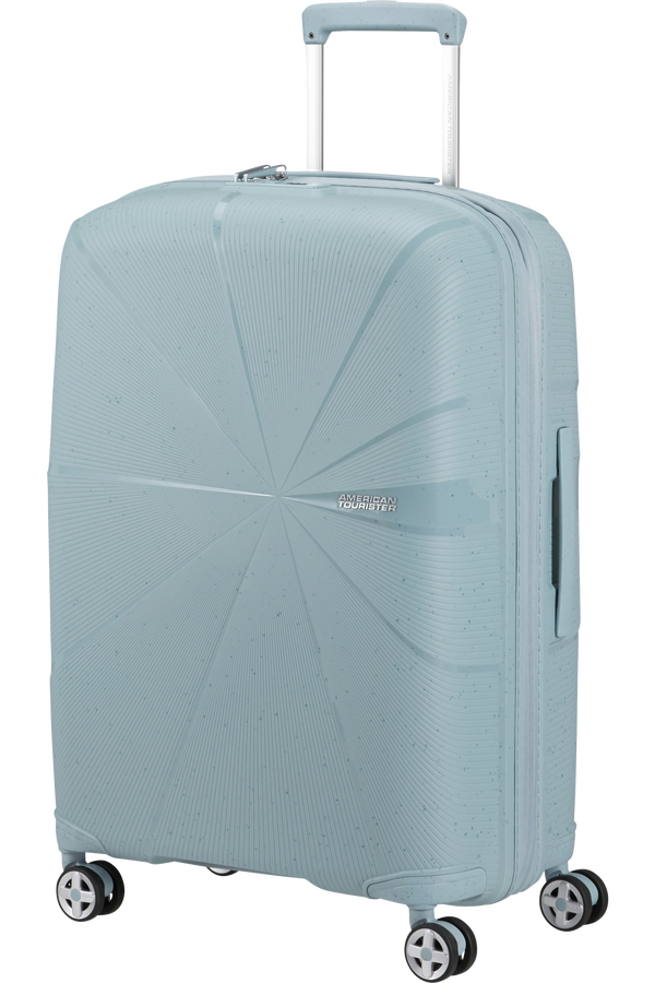 Mala de Viagem Média 67cm Expansível 4 Rodas Azul-Claro Salpicos - StarVibe | American Tourister