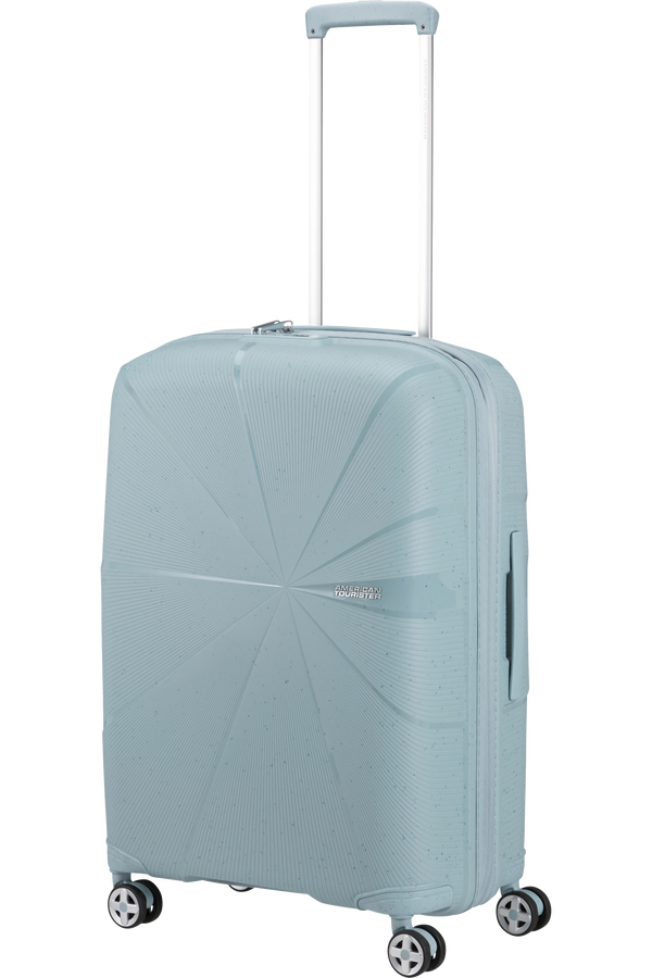 Mala de Viagem Média 67cm Expansível 4 Rodas Azul-Claro Salpicos - StarVibe | American Tourister